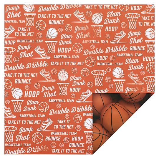 Basketball Double-Sided Cardstock Paper by Recollections&#x2122;, 12&#x22; x 12&#x22;